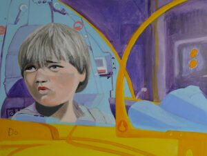 Anakin Skywalker In The Podracer Star Wars Painting Anne Suttner