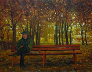 Autumn Evening Painting Sergey Sovkov