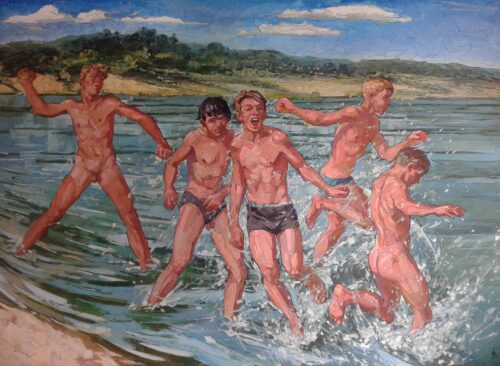 Sergey Sovkov Painting: Brawlers
