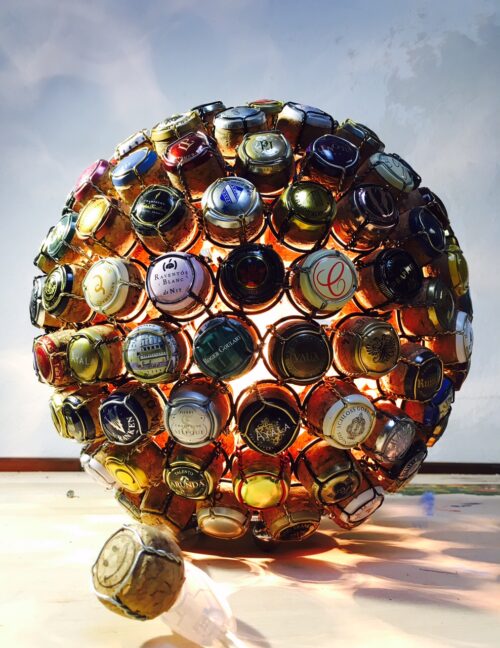 Daniel Kubini Œuvre d'art unique: Champagne Ball