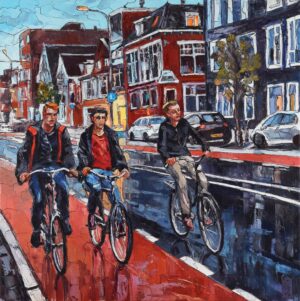 Cycling Gay Art Painting Sergey Sovkov