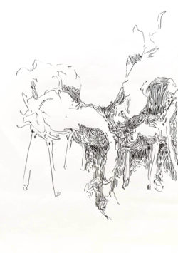 Daniel Leiter Buntstift Zeichnung Unbetitelt 4