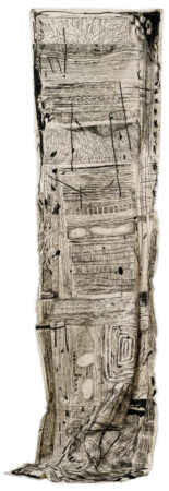 Daniel Leiter Stoffcollage Baumwolle Frottage Monotypie Tusche 2