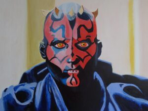 Darth Maul Before His Last Fight Star Wars Painting Anne Suttner