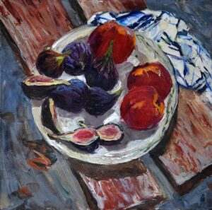 Figs And Peaches Painting Sergey Sovkov