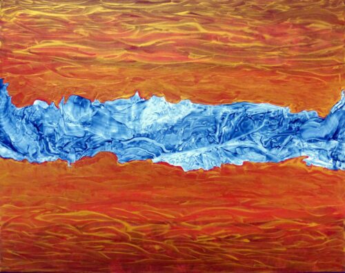 Otto Rapp Painting: Fire and Ice