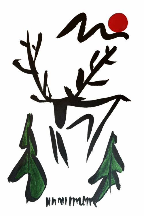 Hans Salcher Painting: Luck of the deer