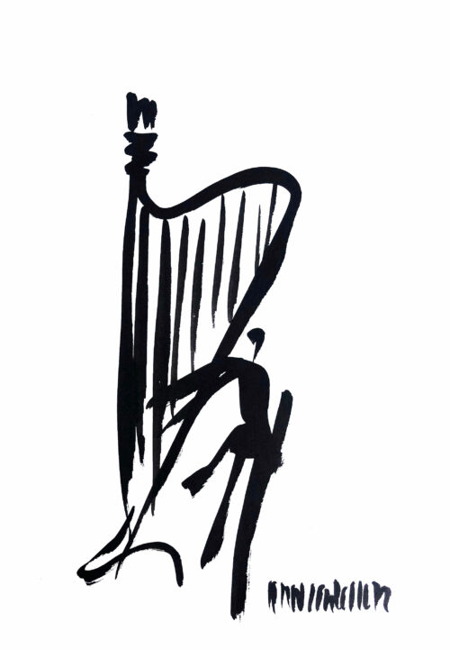 Hans Salcher Painting: Harp