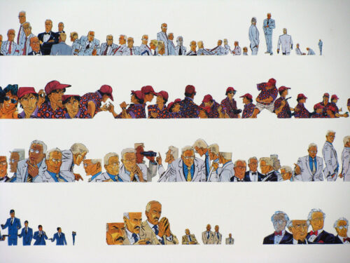 Largo Wynch Charakterstudie Jochen Hoeller Comic Collage Detail