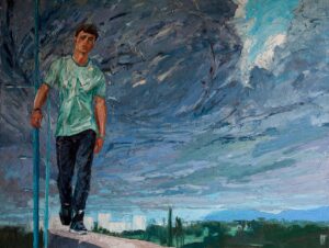 On The Edge Gay Art Painting Sergey Sovkov