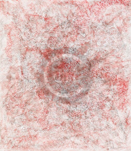 Simina Badea Painting: Patterns in red 1