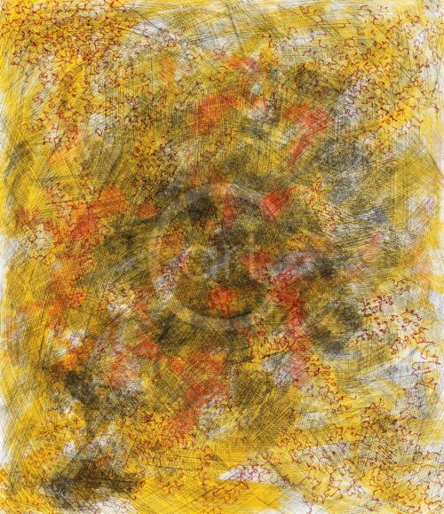 Simina Badea 絵画: Patterns in yellow 3