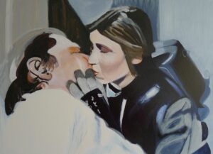 Princess Leia Kisses Han Solo After She Thawed Him Out Of The Carbonite Star Wars Painting Anne Suttner