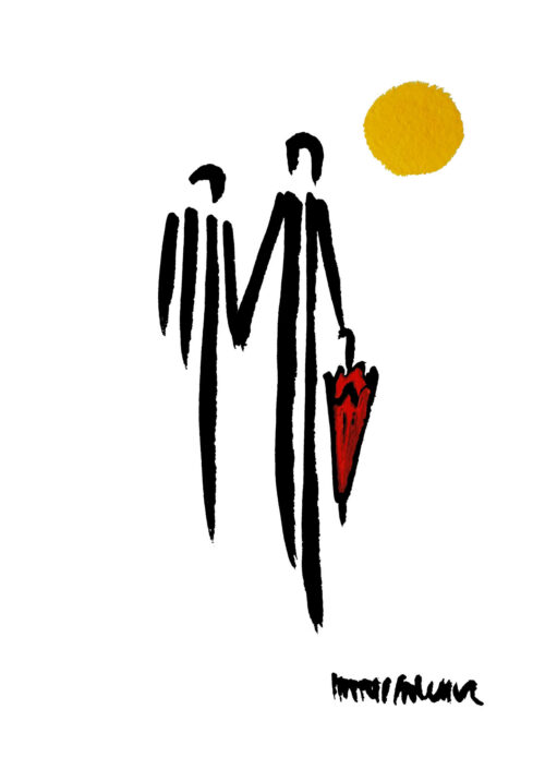 Hans Salcher 绘画: Umbrella of life