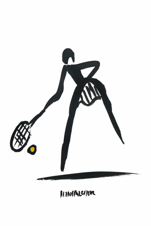 Hans Salcher Painting: Tennis