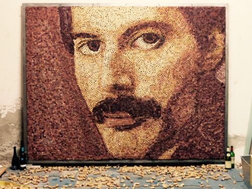 Daniel Kubini Obra de arte única: The Queen of Cork (Freddie Mercury)