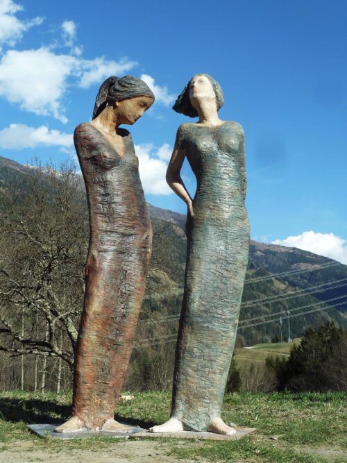 Sebastian Rainer Sculpture: 2 women